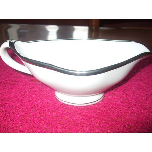 Saucière Porcelaine Brd Platine