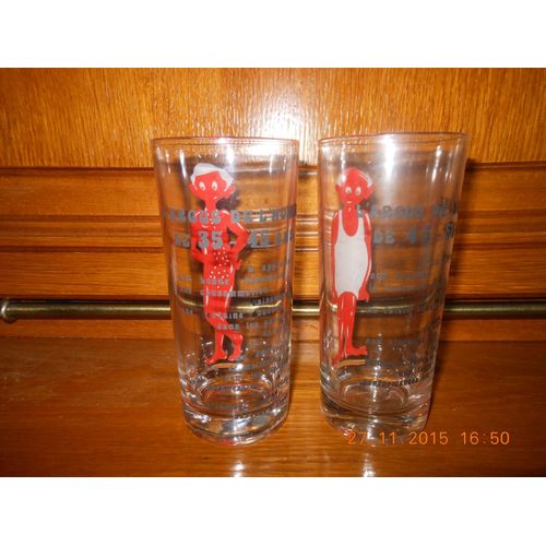 Lot De 2 Verres L'argus De L'homme 35/45 Ans Et 45/55 Ans