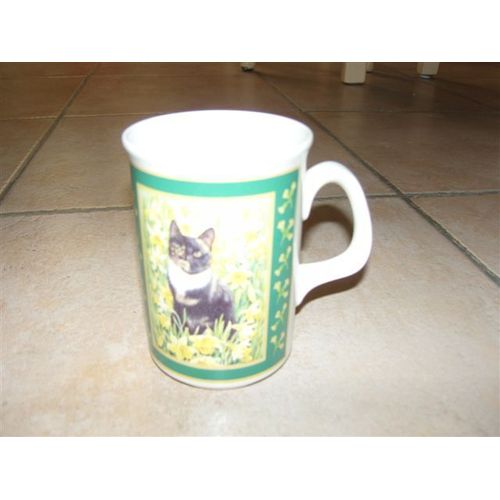 Mug "2 Chats" Sur Fond Vert