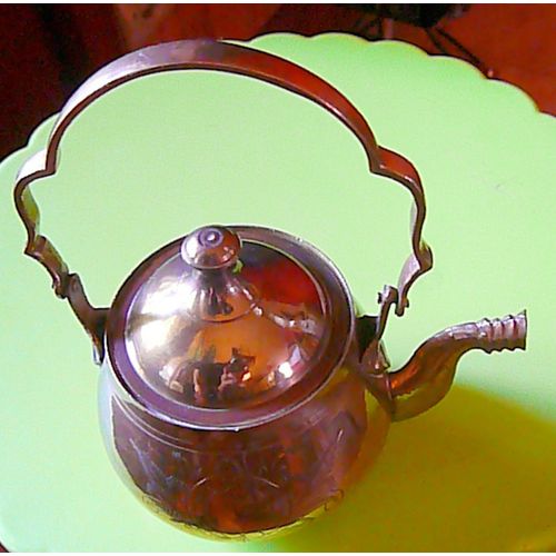 Veritable Theire Marocaine Laiton Sculpté