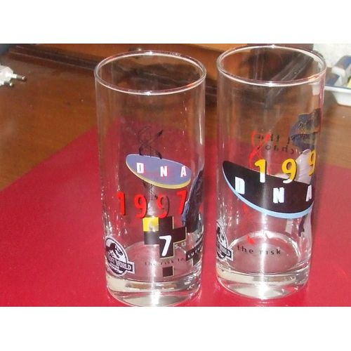 Lot De 2 Verres Dinausores
