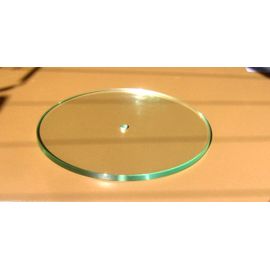 Plateau Rond En Verre  30 Cm De Diamètre  1 Cm D ' Épaisseur Trou  É Au Milieu  Large De  30 Cm Presentation Fromage S Gateau X  Autres Grande Assiette A Presentati