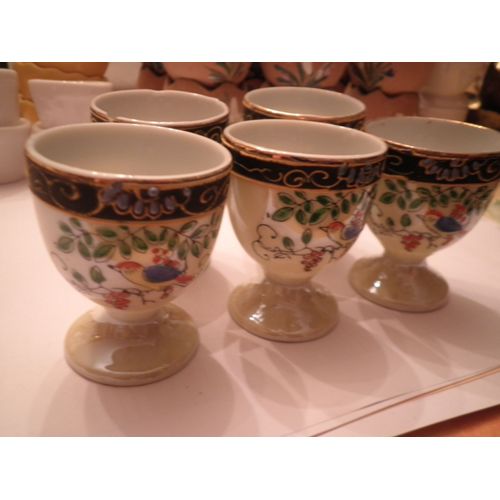 Lot De 5 Coquetiers Ceramique