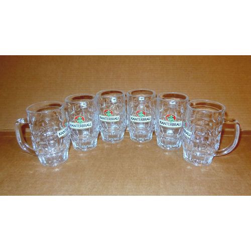 Chope Kanterbrau Lot De 6 Chopes En Verres 12.5 Cm