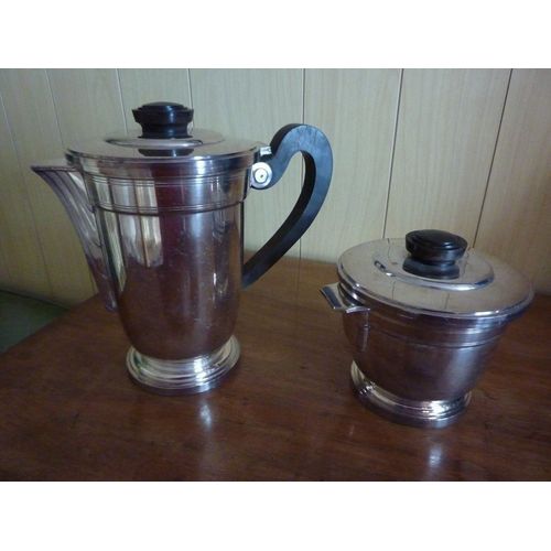 Service À Café En Métal Argenté
