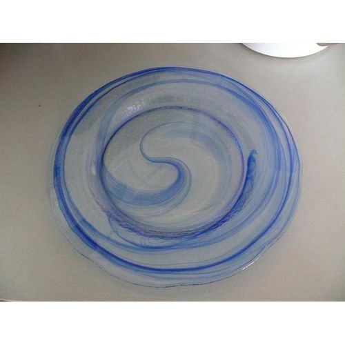 Assiette De Service Bleue