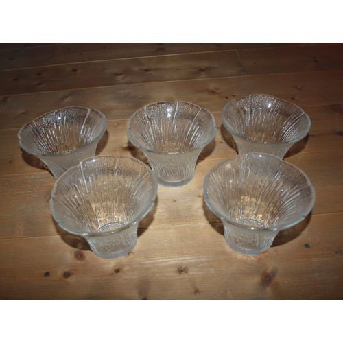 5 Coupes À Glace En Verre
