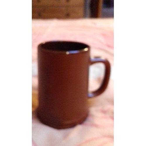 Grand Mug Marron Chocolat Grès Vernissé