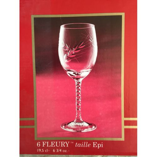 Lot De 6 Verres À Pied 19,5cl Cristal D¿Arques