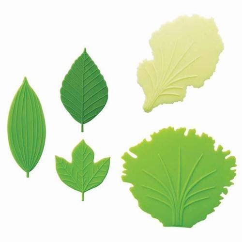 5 Séparateurs En Silicone Pour Bento (Lunch Box) Lettuce & Leaf Baran