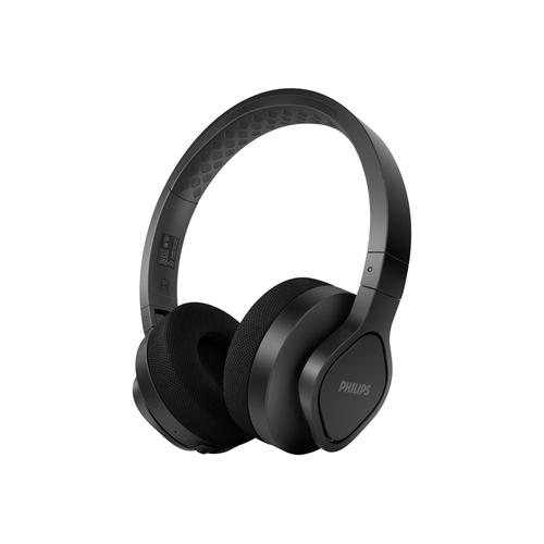 Philips GO TAA4216BK - Écouteurs avec micro - sur-oreille - Bluetooth - sans fil - noir