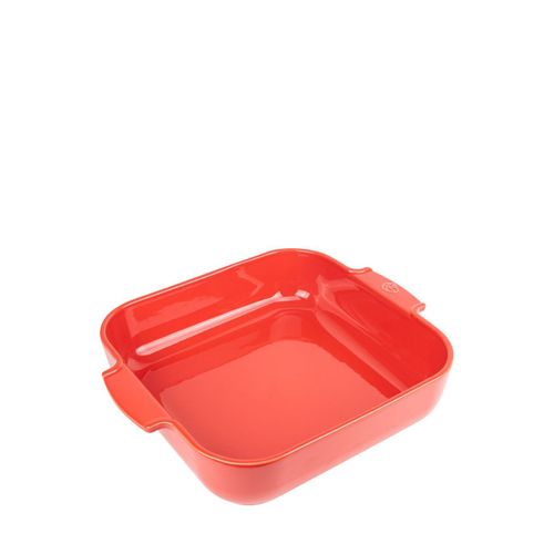 Plat Four Céramique Carré Rouge 36 Cm - 14' Appolia