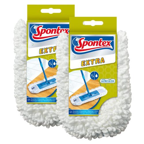 SPONTEX Lot de 2 Recharges pour Balai Extra