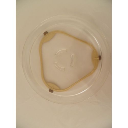 Plateau Tournant Verre 28cm +Support De Roulement, Wirhpool Standard