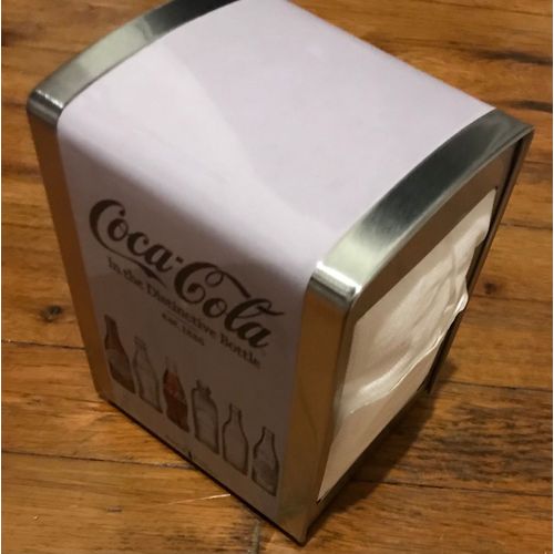 Distributeur De Serviettes Coca Cola En Métal Couleur Parme