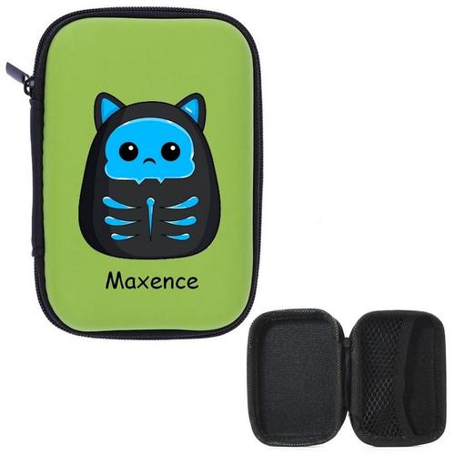 Pochette Vert Pour Carte Pokemon Magic Chat Skull Prenom