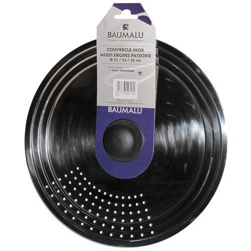 Couvercle Passoire En Inox - 22/24/26 Cm