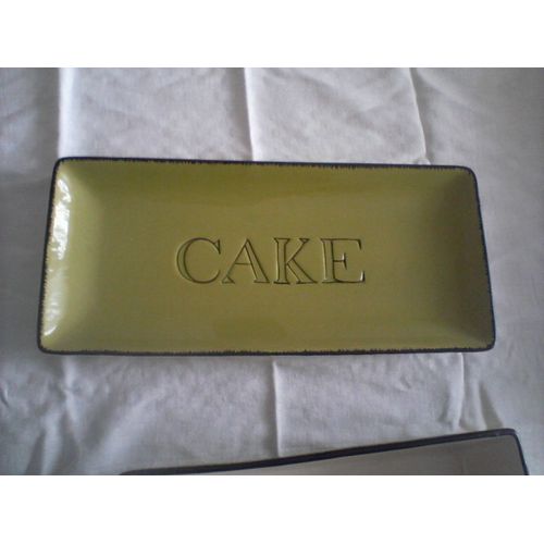 Plat À Cake "Cake" Vert Anis