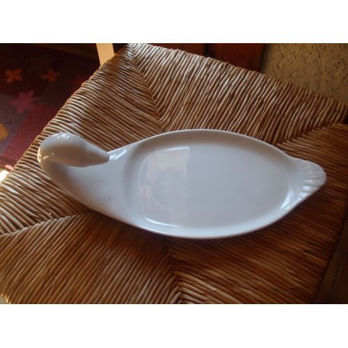 Plateau À Foie Gras En Porcelaine