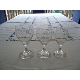 35 Verres Christal Vin Blanc, Rouge Et Eau