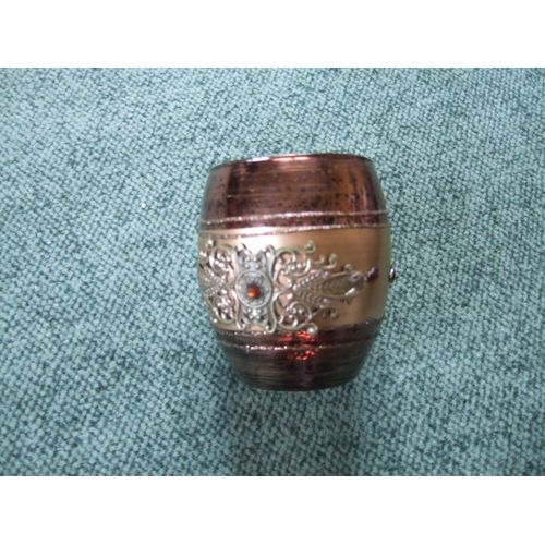 Verre Marron Cuivre Pierres