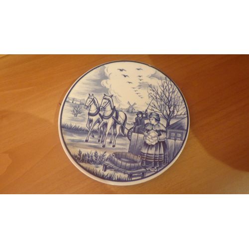 Assiette De Decoration - Delfts Blauw Handwerk