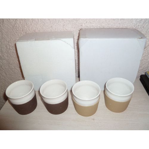 Lot De 4 Pots Blanc Neuf Dans Leur Carton