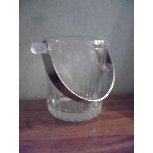Seau À Glace En Verre Et En Métal, Italie,50/60