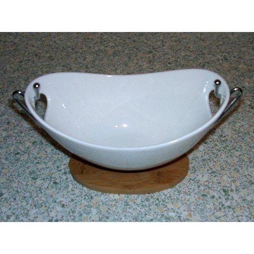 Table Passion Corbeille De Presentation 22 Cm Sur Son Berceau Bois Et Metal