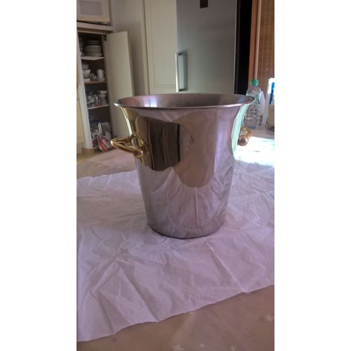 Seau À Champagne Guy Degrenne . En Inox .En Très Bon État .