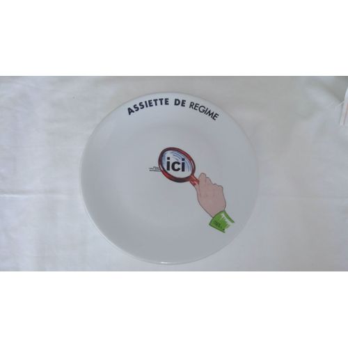 Assiette De Régime En Porcelaine