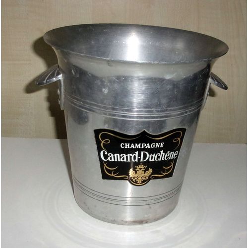 Ancien Seau À Champagne "Canard Duchêne" En Aluminium