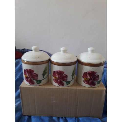 3 Petits Pots En Grés