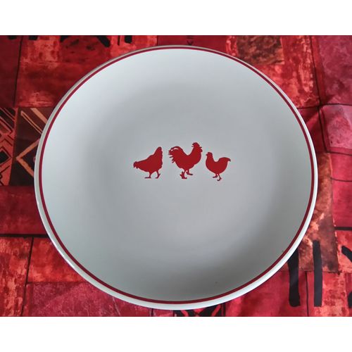 12 Assiettes À Desserts Novastyl "Au Joli Poulailler"