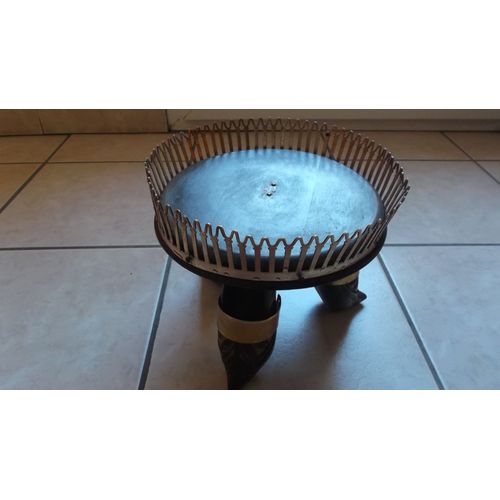 Ancien Plat En Bois Regional Bretagne Sur 3 Sabots En Bon Etat