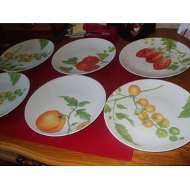 6 Assiettes À Crudités Ou À Dessert