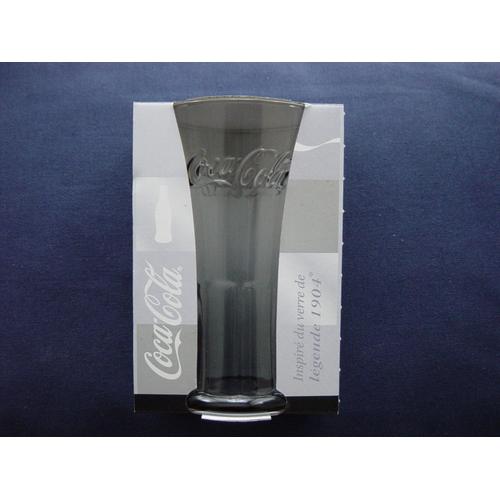 Verre Coca-Cola De Collection Transparent Et Grisé 14,5 Cm