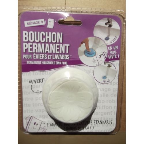 Bouchon Permanent Pour Evier Et Lavabos Bonde De 4 Cm
