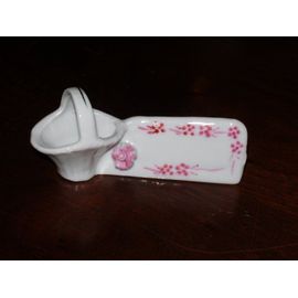 Lot 6 Porte Couverts, Étiquette De Table, En Porcelaine