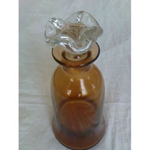 Superbe Carafe Vin Verre Fumée