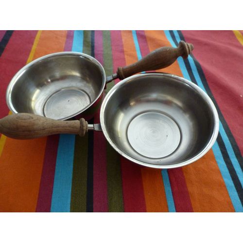Coupelle Métal Et Bois Apéritif, Sauce Etc Lot De 2