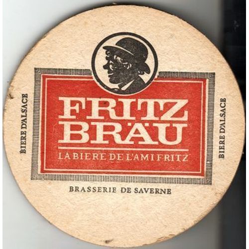 4 Sous Bock "Fritz Brau"