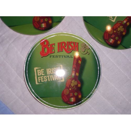 Sous-Verre Be Irish Festival X 4 Dans Boite