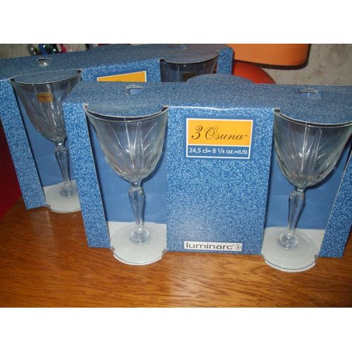 Lot De 6 Verres À Pieds Luminarc