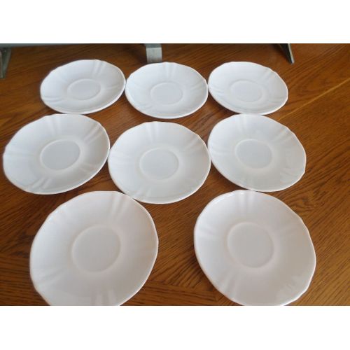 8 Petites Assiettes Blanche