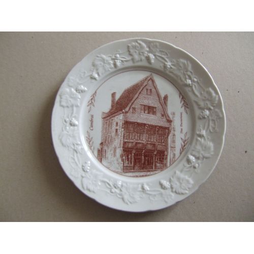 Assiette  Decorative Ducourtioux "Cambrai " Nord