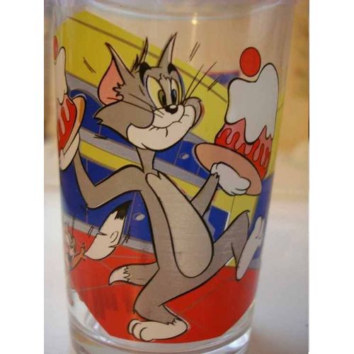Verre Tom Et Jerry (Avec Un Gâteau) De Marque Amora De 9 Cm De Haut