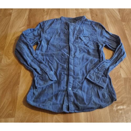 Chemise Bleu Marine À Carreaux Lil Dude Vintage Taille 10ans