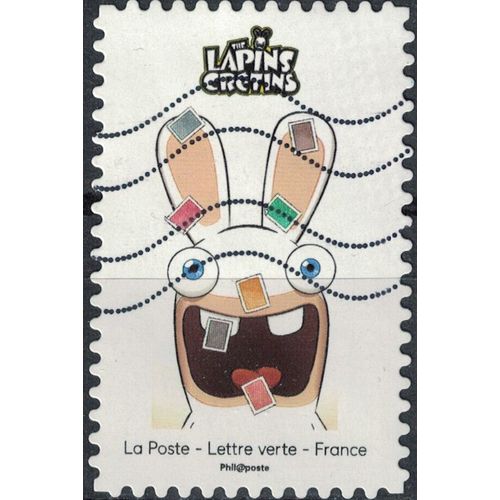 France 2020 Oblitéré Used The Lapins Crétins Septième Timbre Y&t 1889