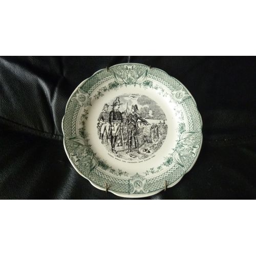 Assiette Décorative Parlante De Sarreguemine Napoléon : "Général, Demain Vous Coucherez Dans Toulon ! 1793 "